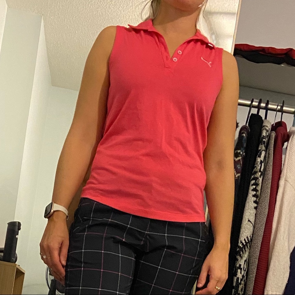 Puma Golf Top Pink XS